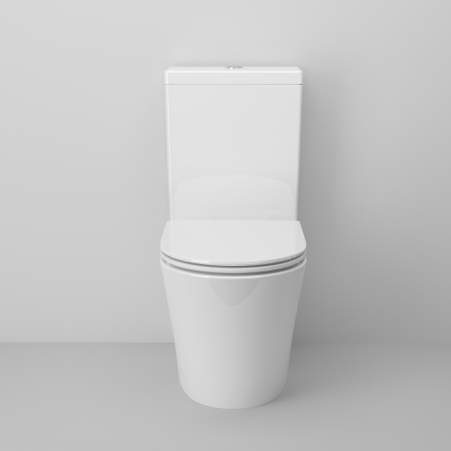 Унитаз напольный с бачком Ambassador Ritz 237K19001RS белый с сиденьем безободковый каскадный смыв - фото 3